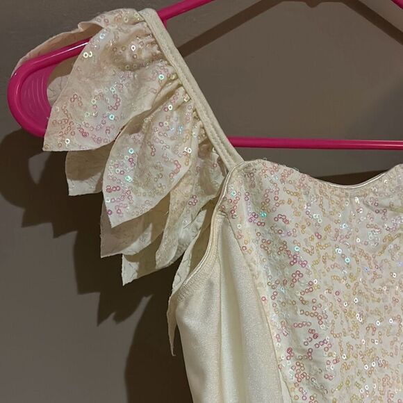 Dance Revolution Ivory Ballet Tutu iridescent XL child girl - Picture 2 of 12